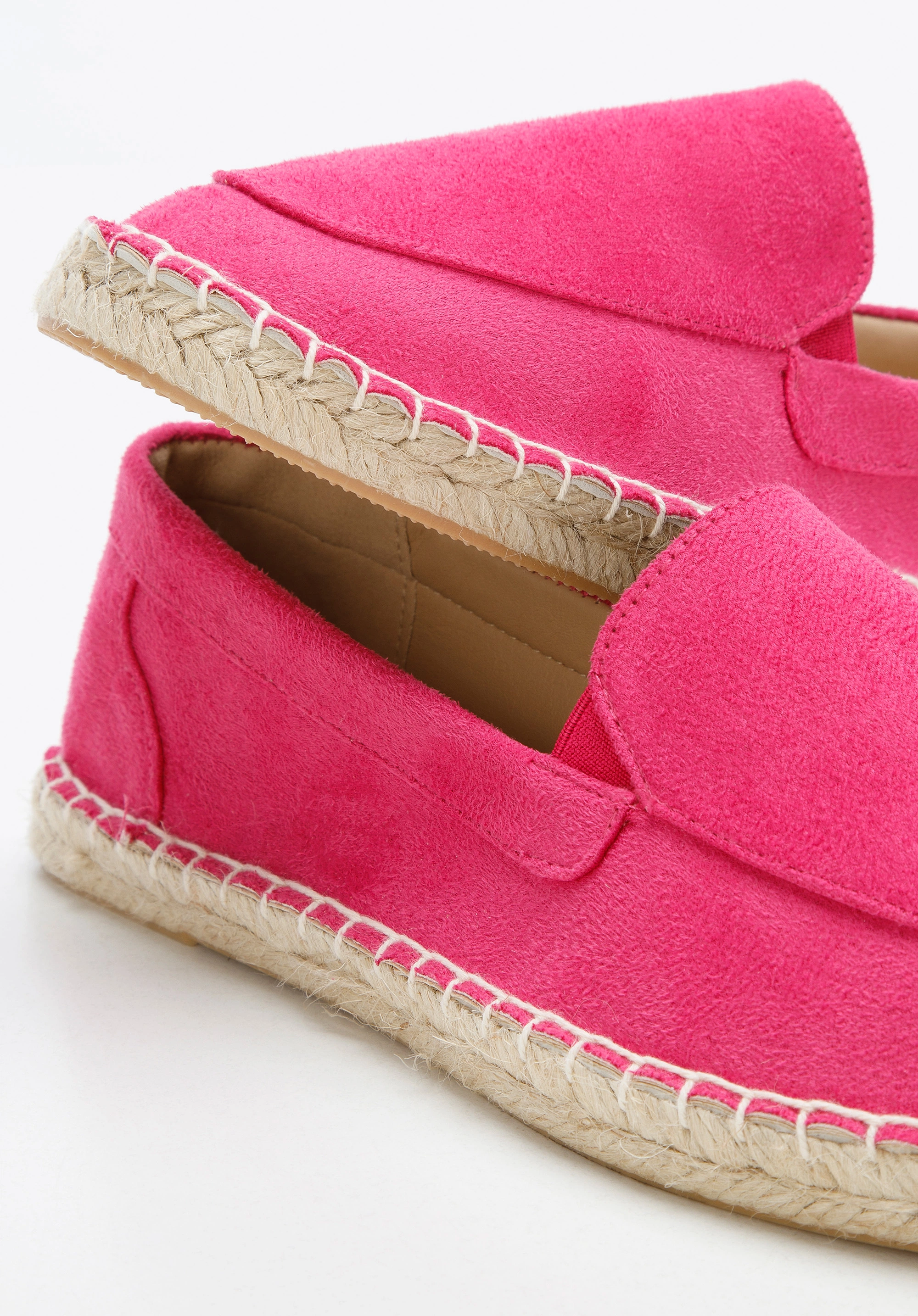Damskie espadryle z ekozamszu różowe