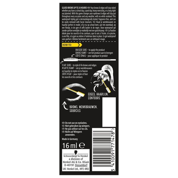 Got2b Glued 4 Brows & Edges vodootporni 2-u-1 gel za obrve 16 ml