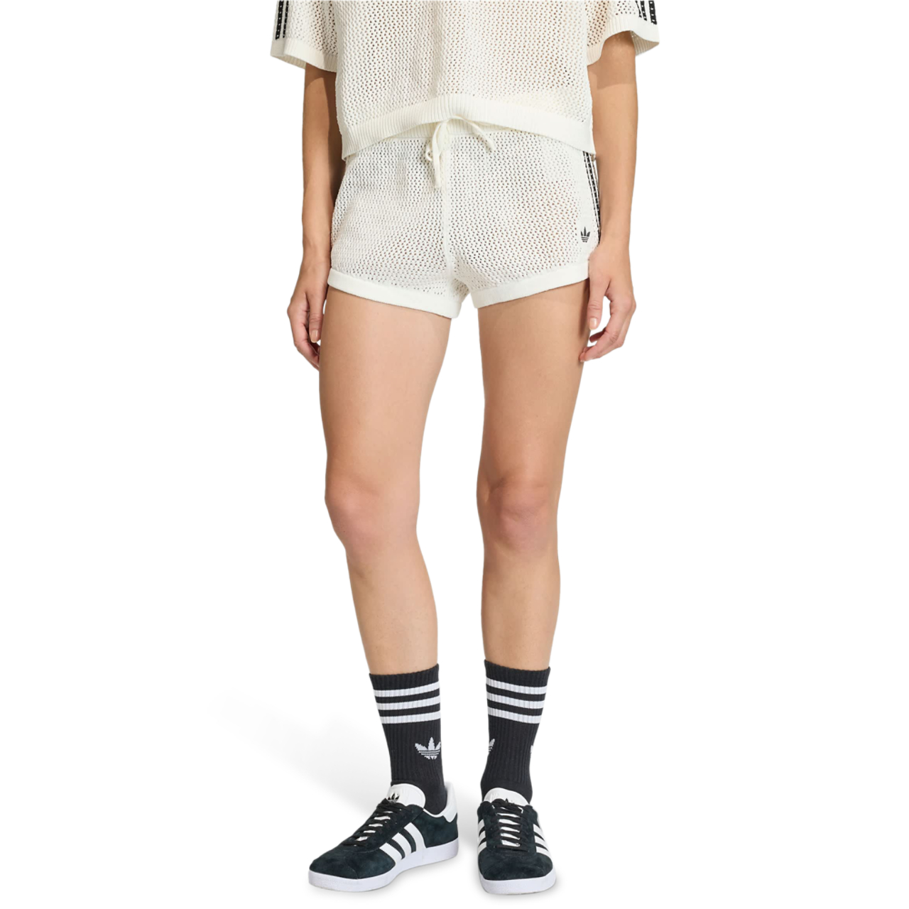 adidas strikkede hæklede shorts