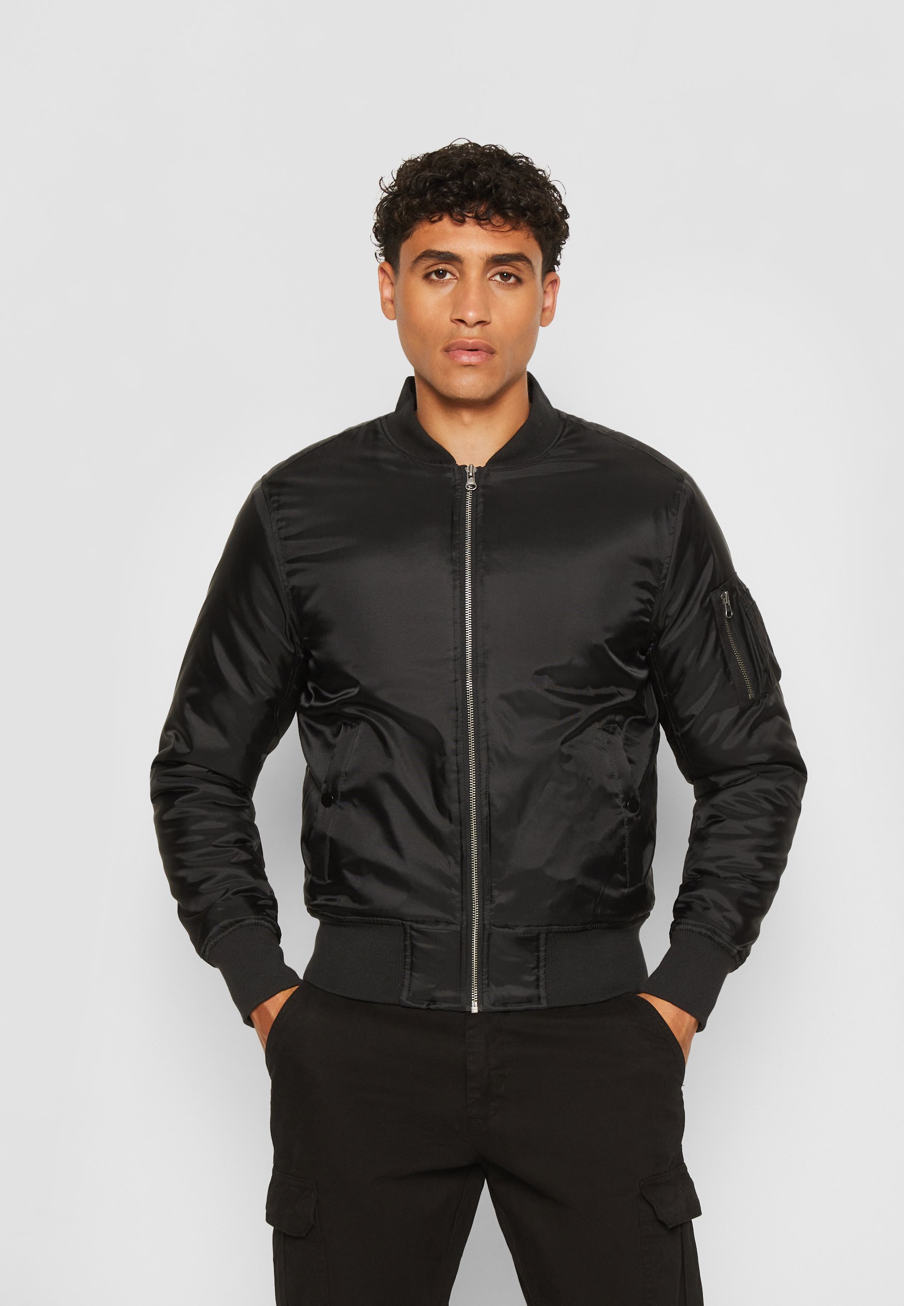 Urban Classics BASIC - Blouson aviateur - noir