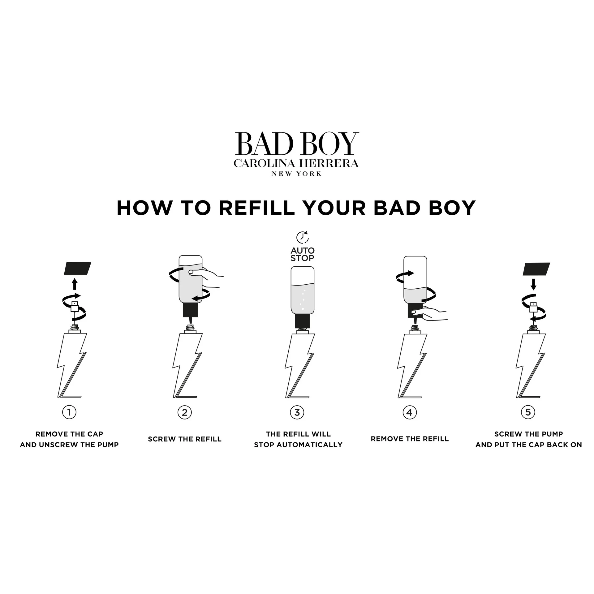 Bad Boy EdT Refill 200 ml - Carolina Herrera