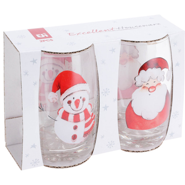 Świąteczne Szklanki Do Napojów Prezent Boże Narodzenie 300Ml
