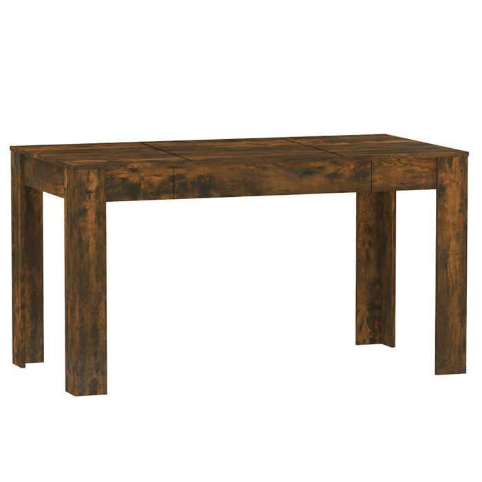 Prix bas - Meuble séjour cuisine-Table à manger Seule - chêne fumé 140x74,5x76 cm bois d'ingénierie （638248055743)