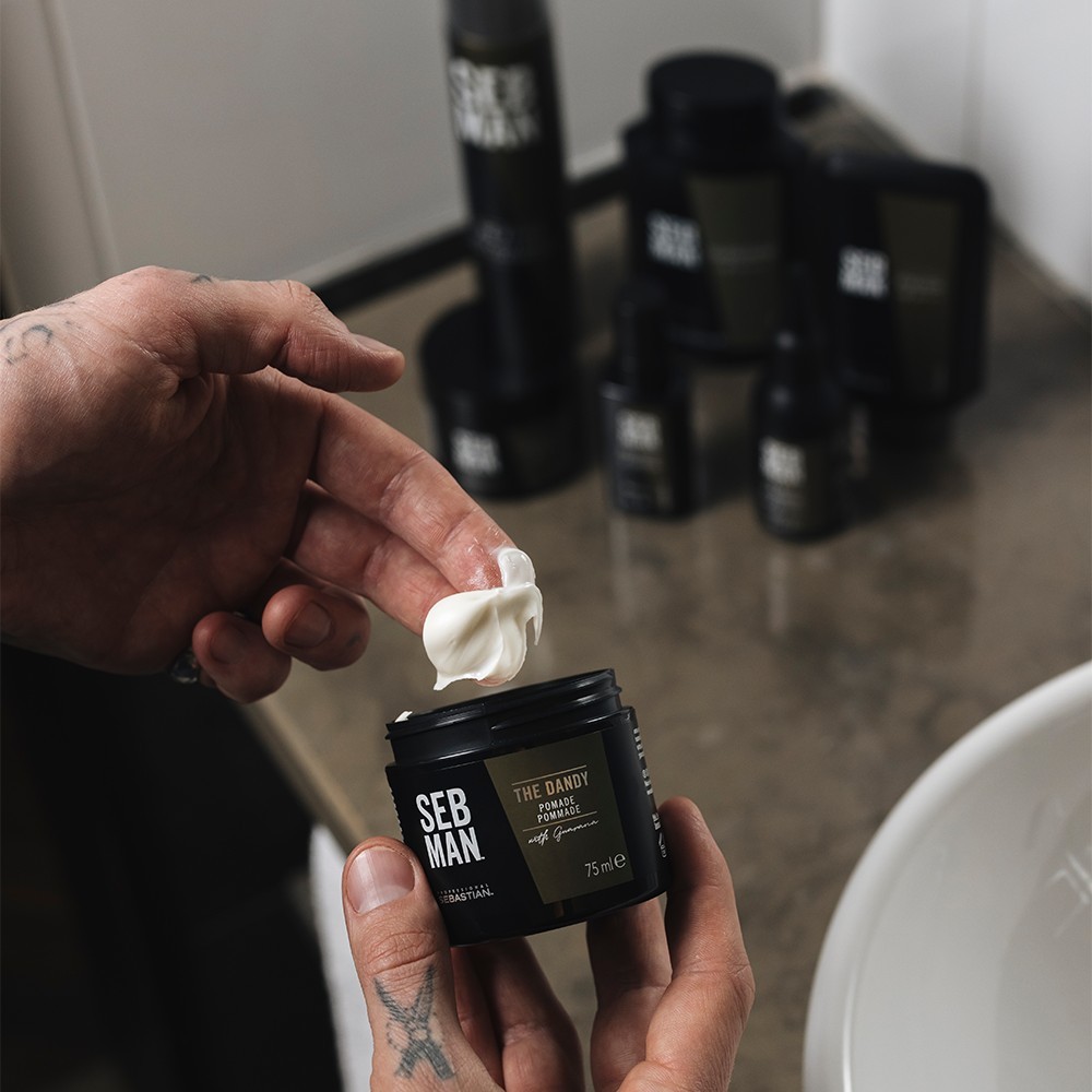 SEB MAN plaukų vaškas „The Dandy Shiny“ pomada – 75 ml