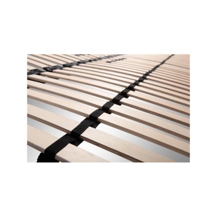 Sturdy slatted bed base with adjustable slats + legs included 160X200 cm