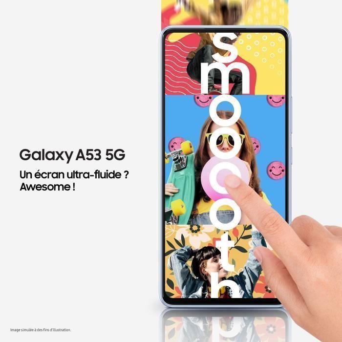 SAMSUNG Galaxy A53 128Go 5G Noir Modèle américain Physical SIM