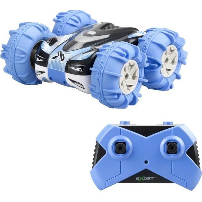 Voiture télécommandée amphibie EXOST 360 AQUACROSS - Tout terrain - Batterie rechargeable USB - Dès 5 ans