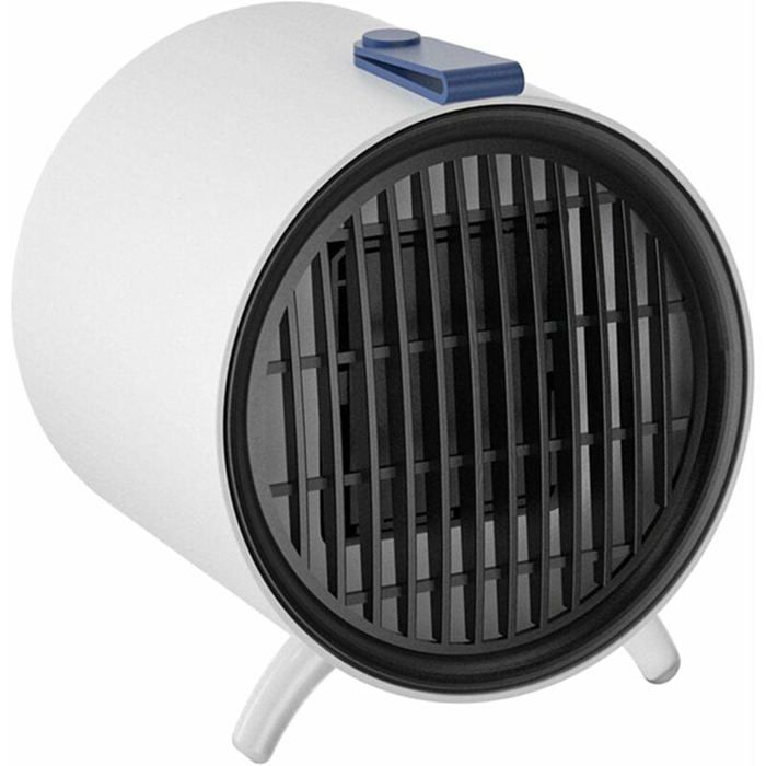 Mini calefactor auxiliar de 500 W, radiador eléctrico compacto, para uso en oficinas y dormitorios.