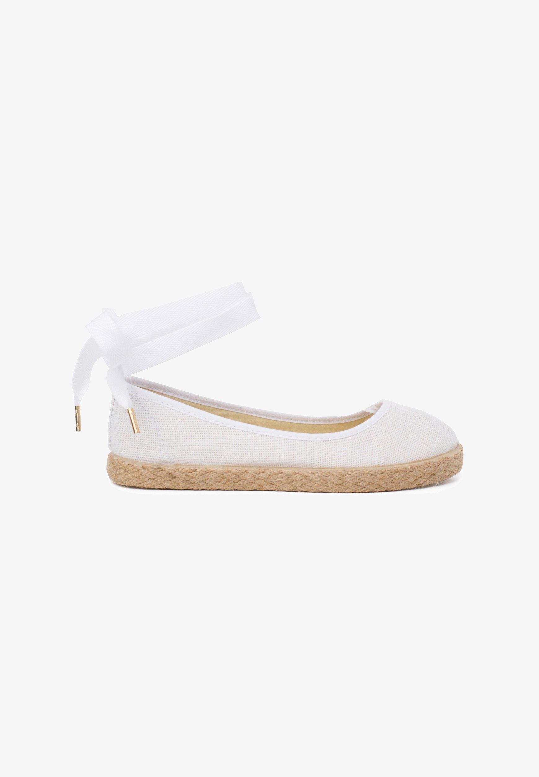 Pisamonas AVEC RUBANS - Ballerines à bride cheville - blanches