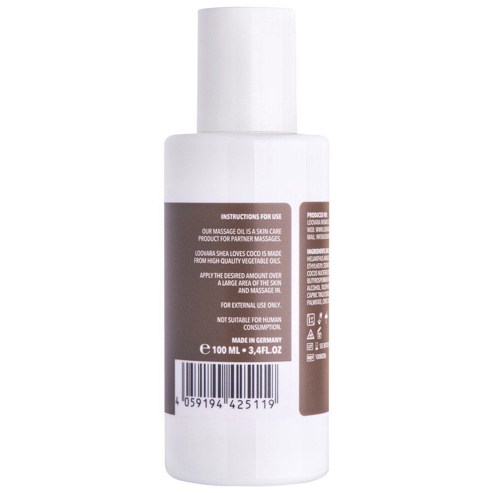 Loovara Shea Loves Coco - Huile de massage au beurre de coco et de karité