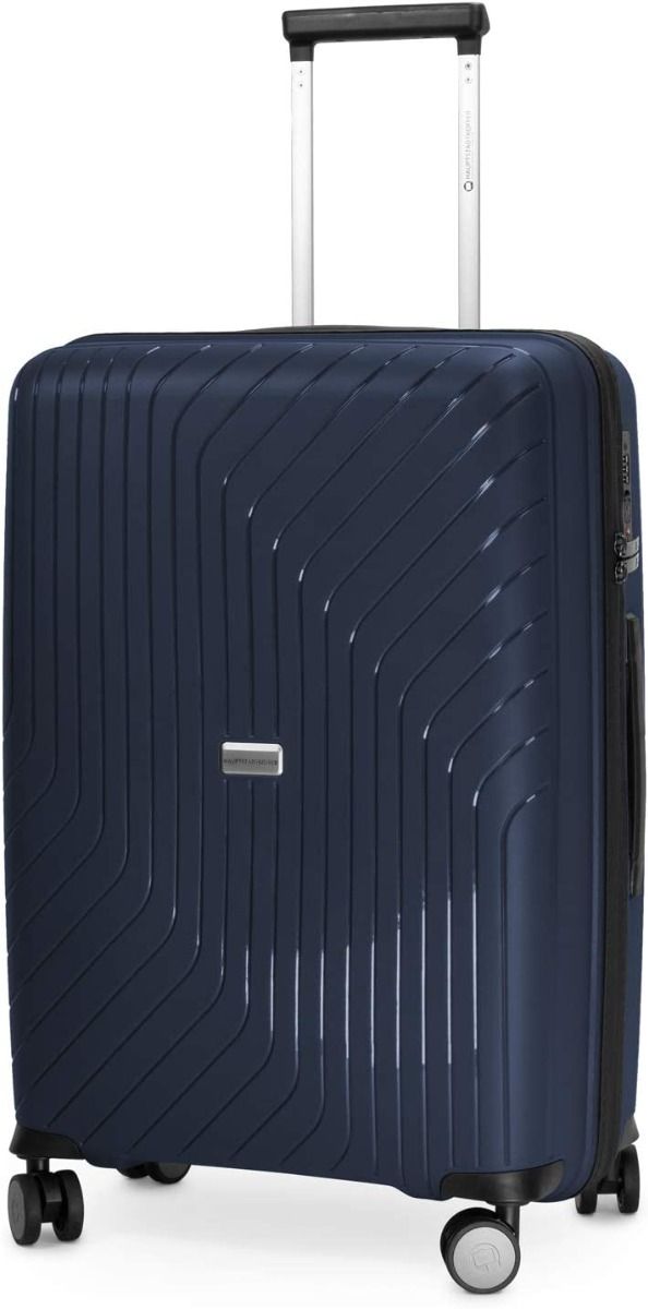 TXL - Middelgrote koffer, harde schaal, donkerblauw mat, TSA-goedgekeurd, 66 cm, 73 liter