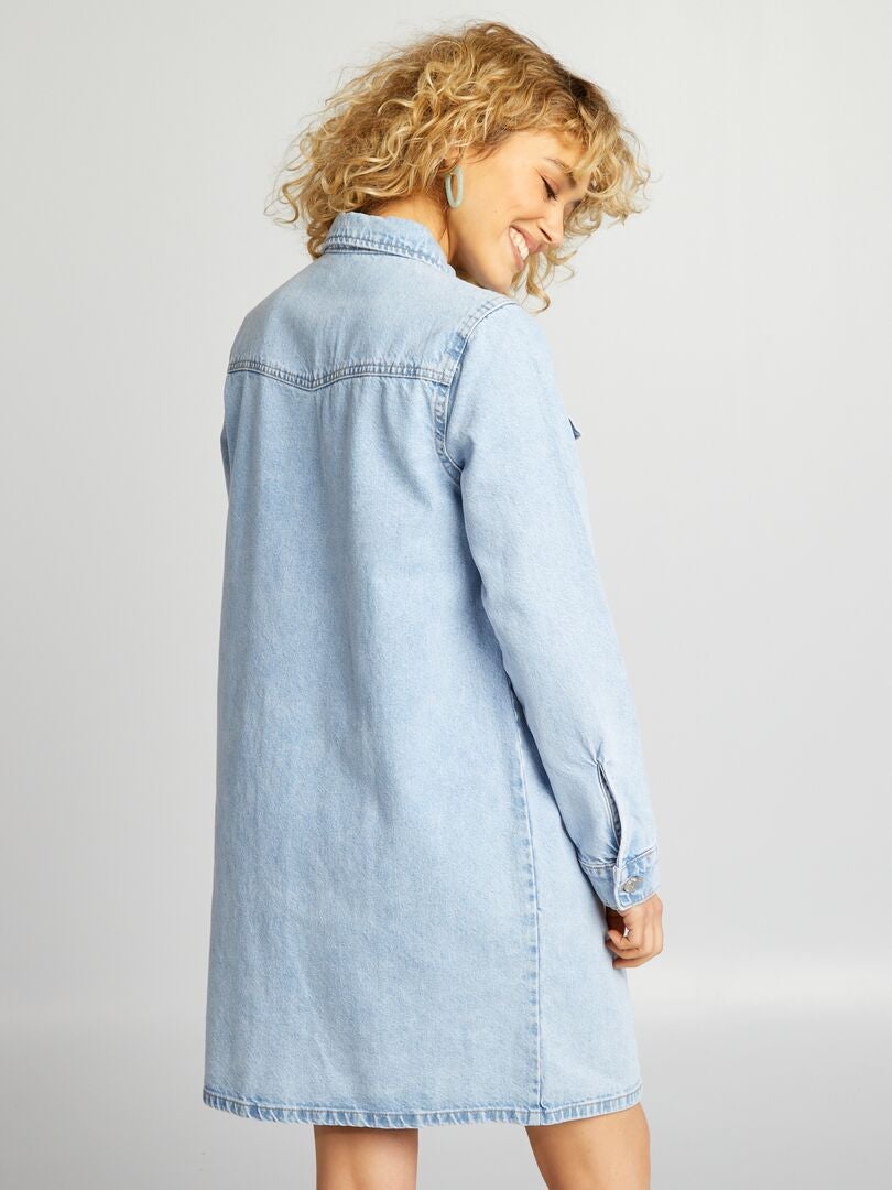 Vestido Jaqueta Jeans - AZUL