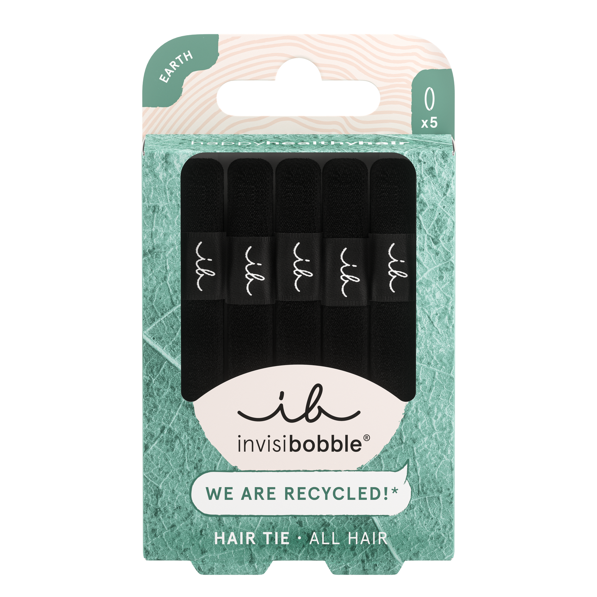 Černá gumička do vlasů - Invisibobble