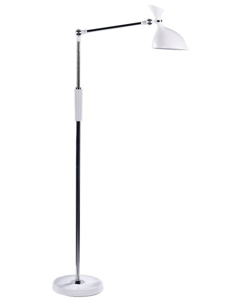 Lampa podłogowa LED ze ściemniaczem biała