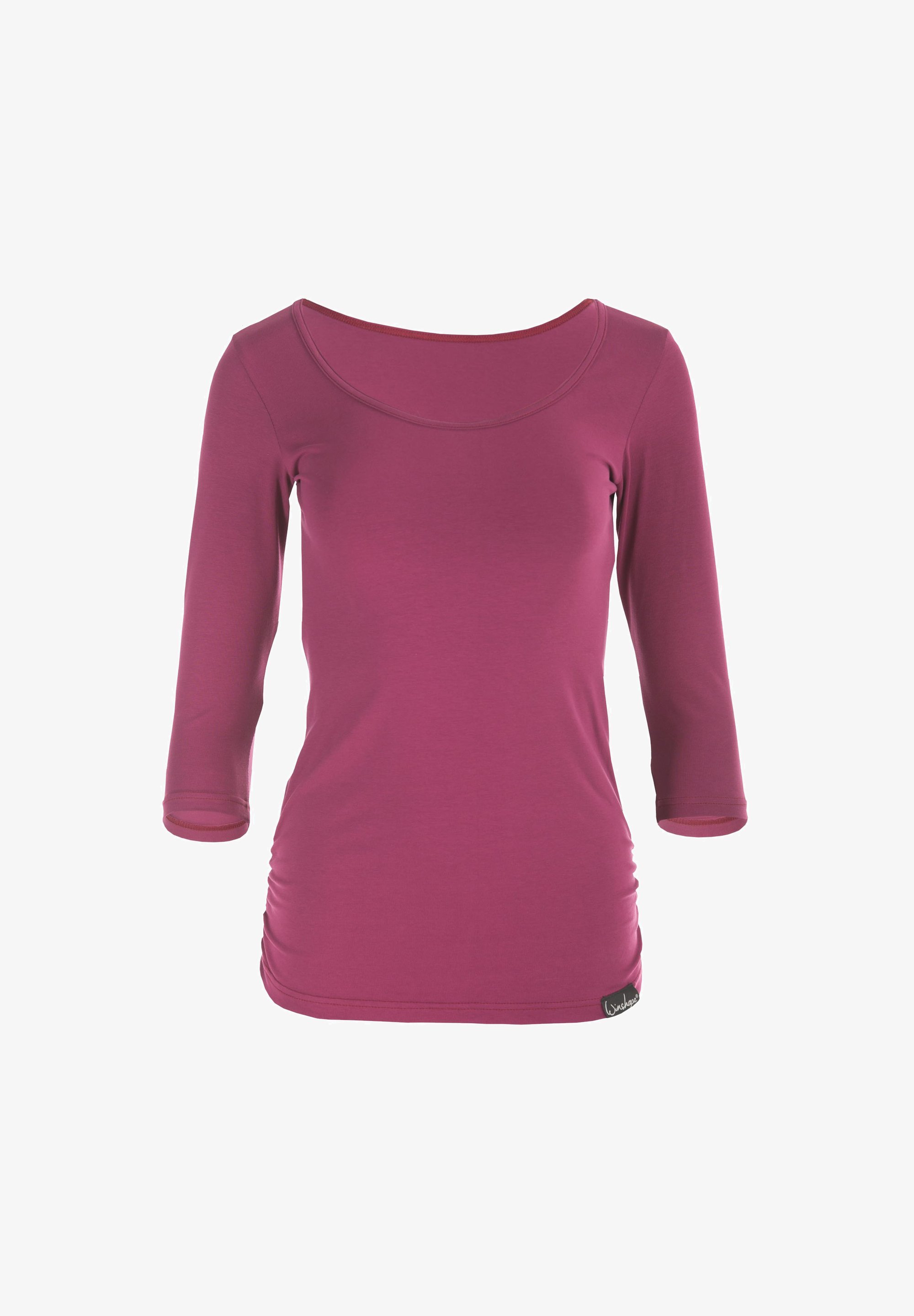 Winshape top met lange mouwen - bessenkleur