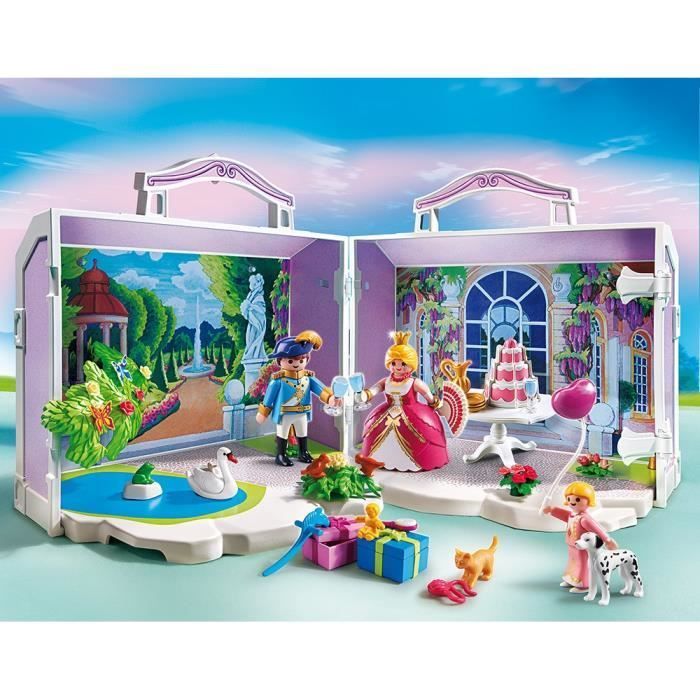 PLAYMOBIL Princess - Pavillon Royal Transportable - 99 pièces - Pour Enfant de 4 à 10 ans