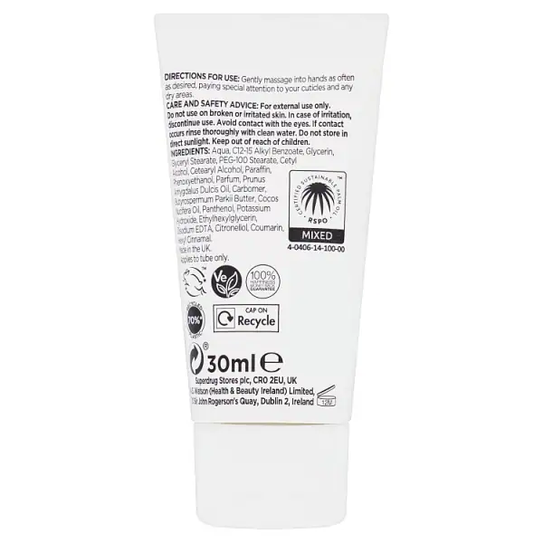Superdrug Ekstrakter Kokos Håndkrem 30ml