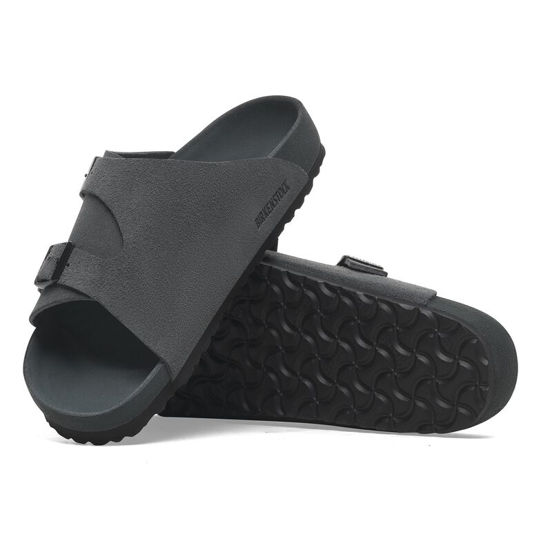Zürich Pelle scamosciata - Allover Charcoal Allover Charcoal