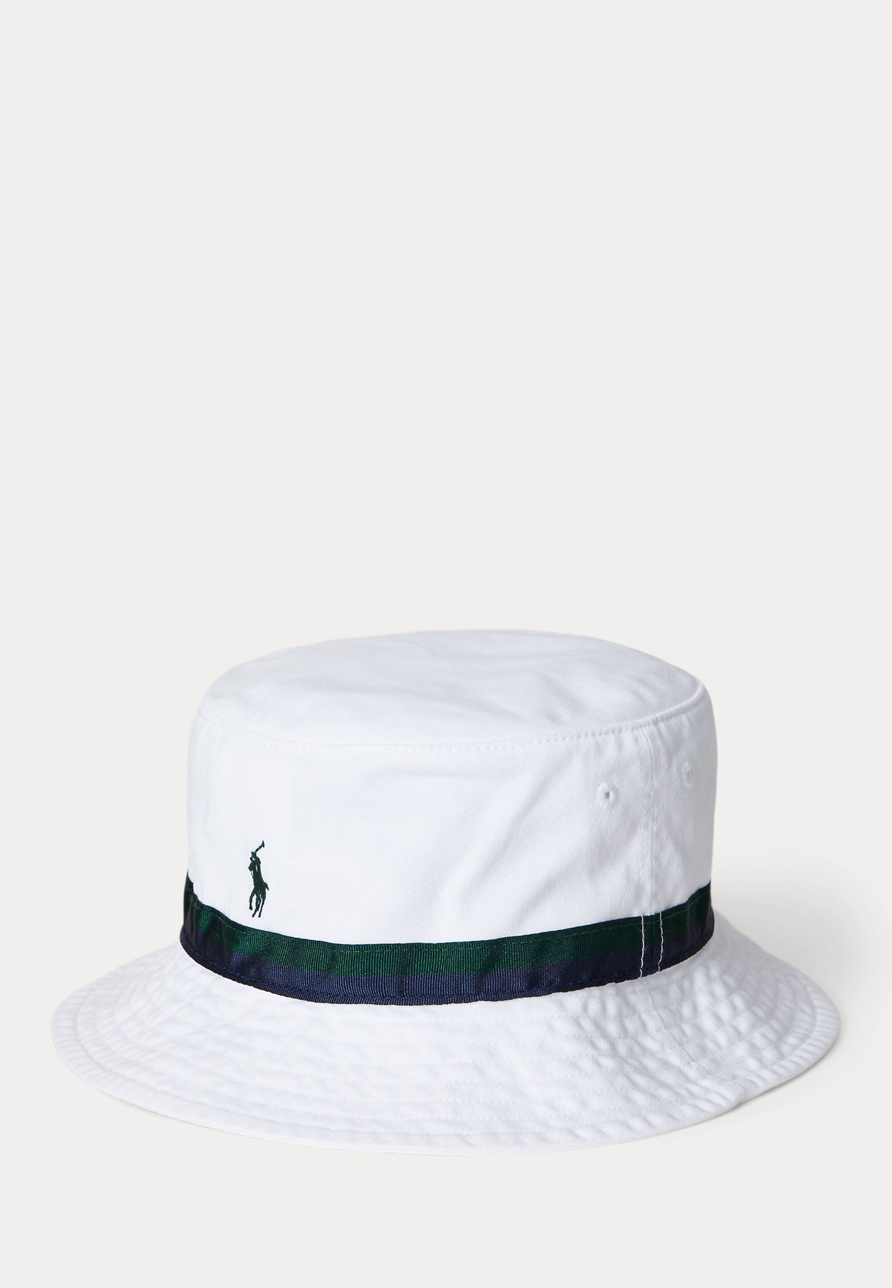 WIMBLEDON COTTON TWILL BUCKET HAT - Klobouk - white