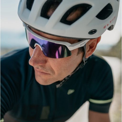  Casco De Bicicleta Eltin Brave Color Blanco Mate