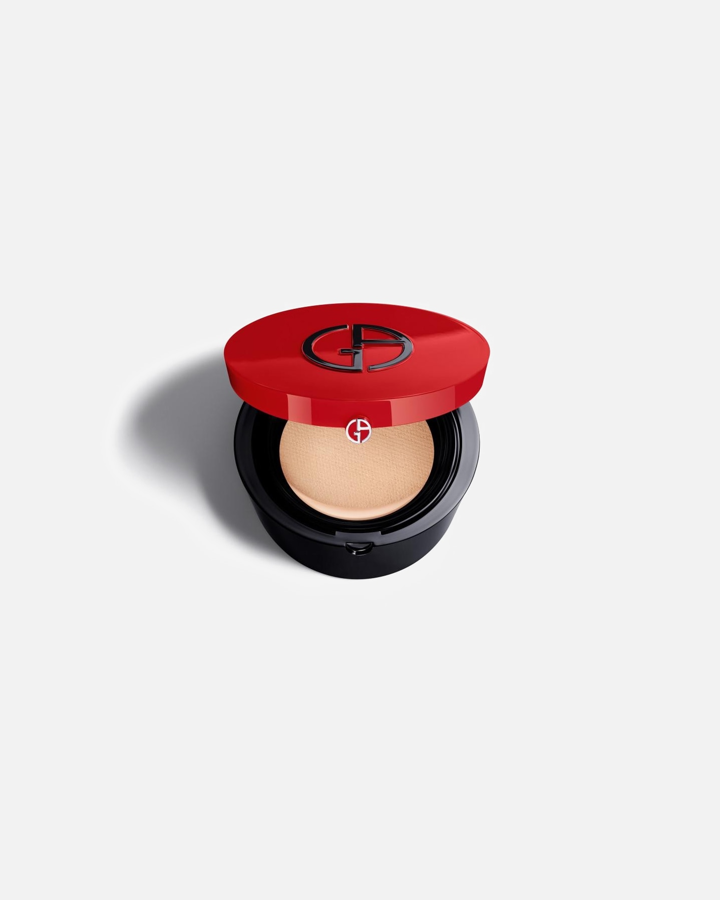Estuche vacío para cojín de maquillaje Armani Makeup Accessory To Go - Edición limitada - Cristales rojos premium