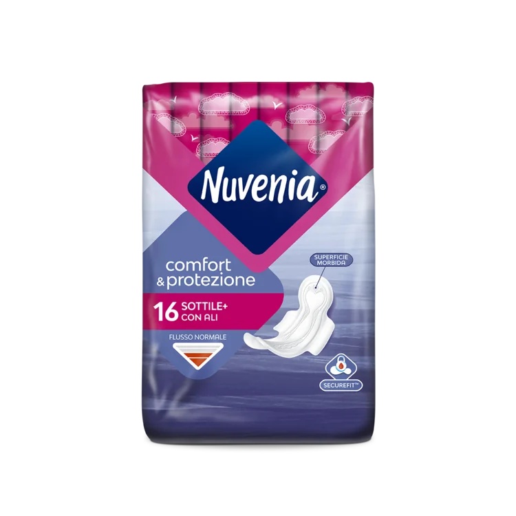 NUVENIA Nuvenia Slim 16 stuks maandverband met vleugels