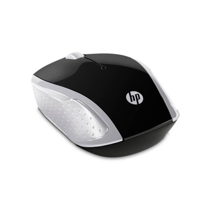 Mouse sem fio HP 200 - Prata brilhante