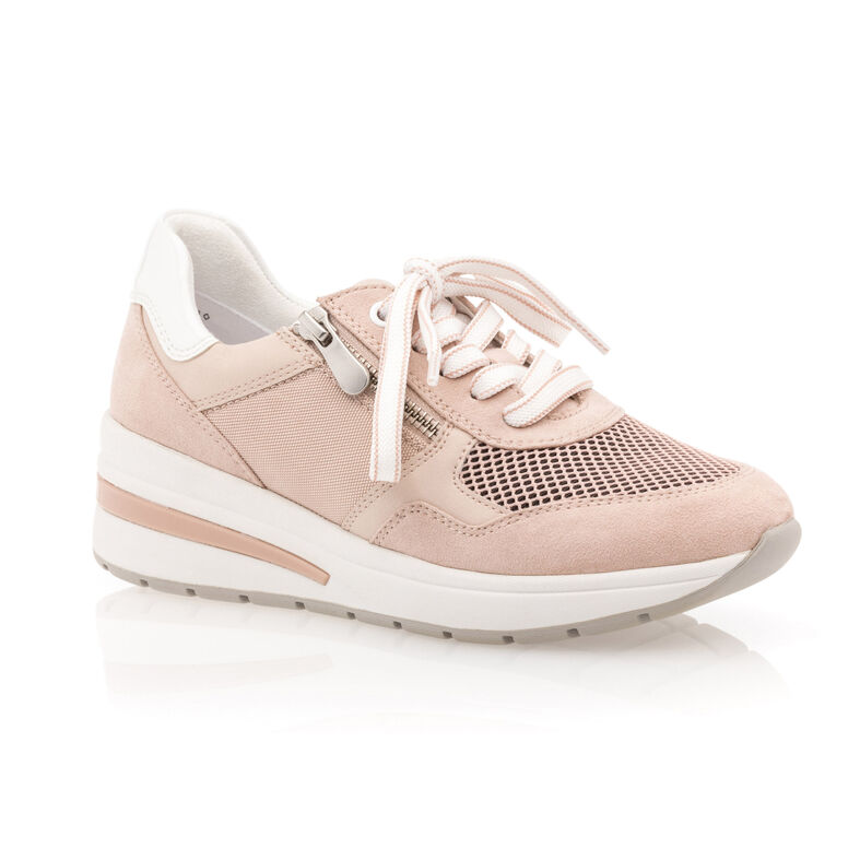 Zapatillas deportivas para mujer color beige.