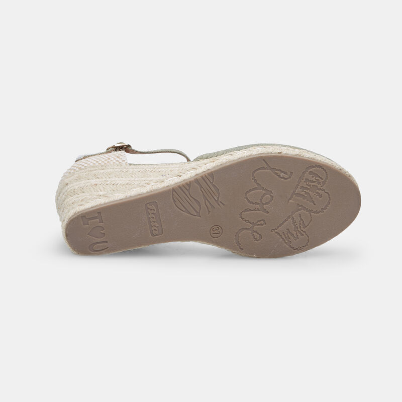 BATA espadrilles met sleehak van 8 cm voor dames