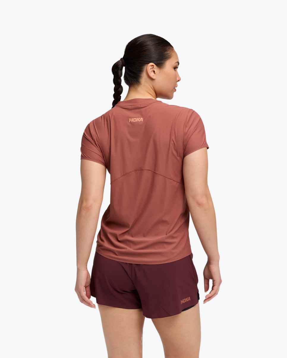 HOKA Airolite Short Sleeve 2.0 Rød