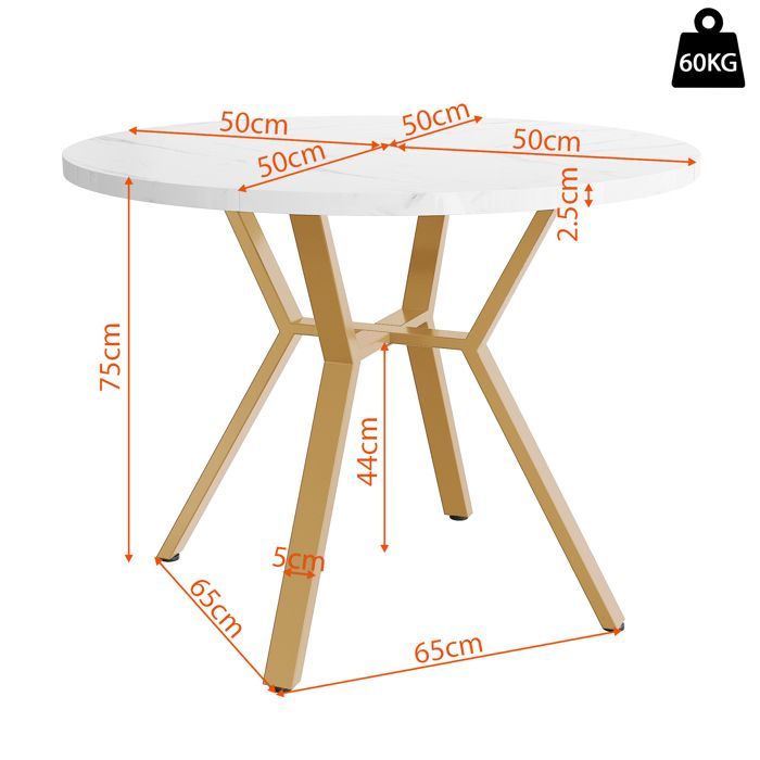 Bord- og stolsett - Gullbein i metall - Spisebord med 4 stoler - Fløyelsstoler - Beige