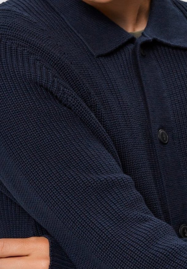 Cardigan Selected Homme - blu scuro