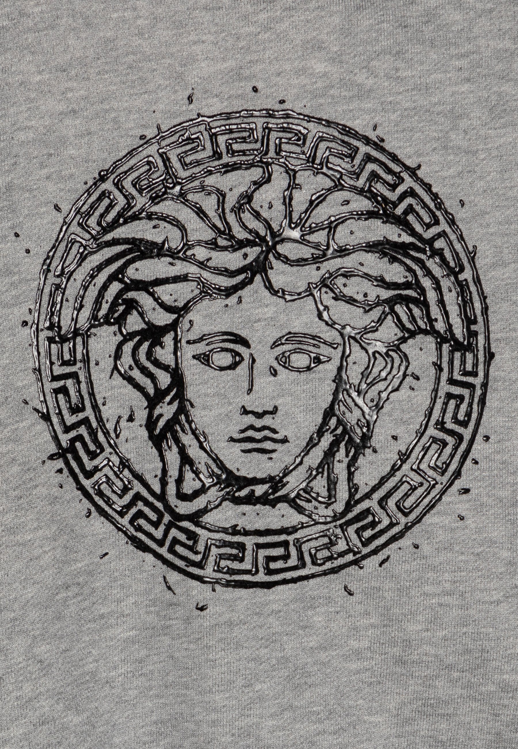 Versace BABY MELANGE MEDUSA SPLASH PRINT UNISEX - Hoodie - melange grau