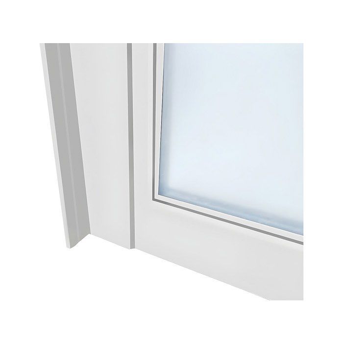 Techo de cristal de aluminio con recubrimiento en polvo estilo taller - 60x105 cm - Blanco - BAYVIEW