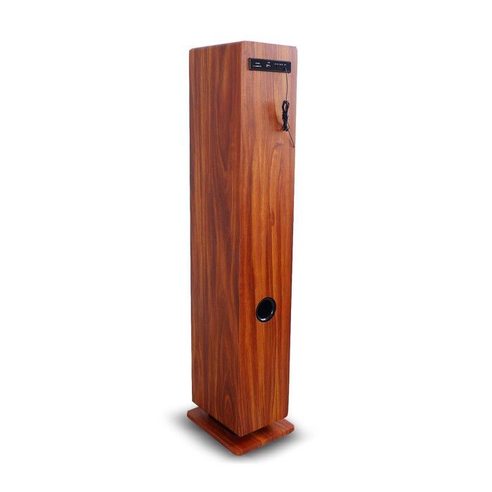 Tour de son finition Bois avec lecteur CD, Bluetooth, FM et USB, 100W + télécommande HP34-BTH-CD