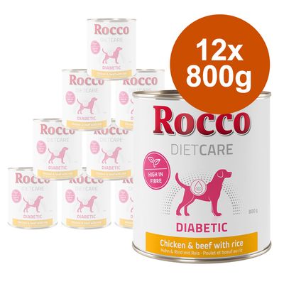 Rocco Diet Care Diabetic - Kylling & Oksekød med Ris