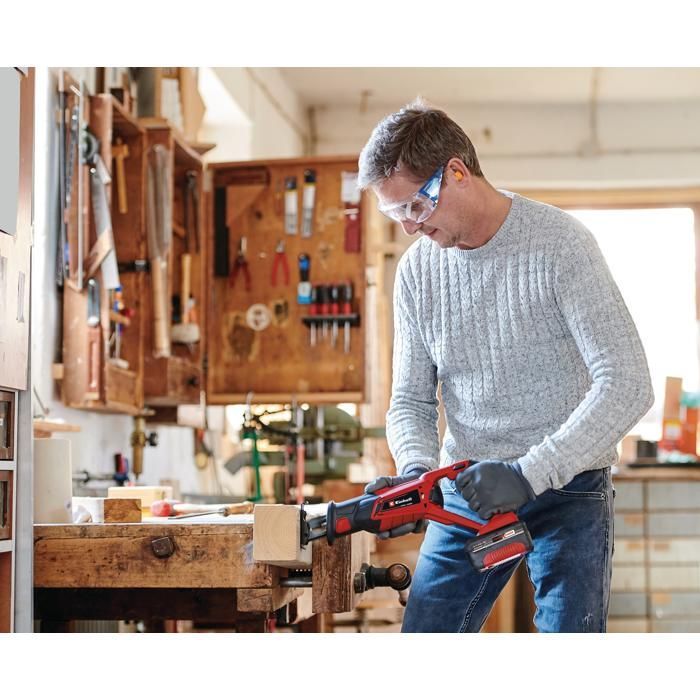 Einhell Scie sabre sans fil TE-AP 18 Li Solo -PXC (18V, Hauteur de course 22 mm) Livré sans Batterie ni Chargeur