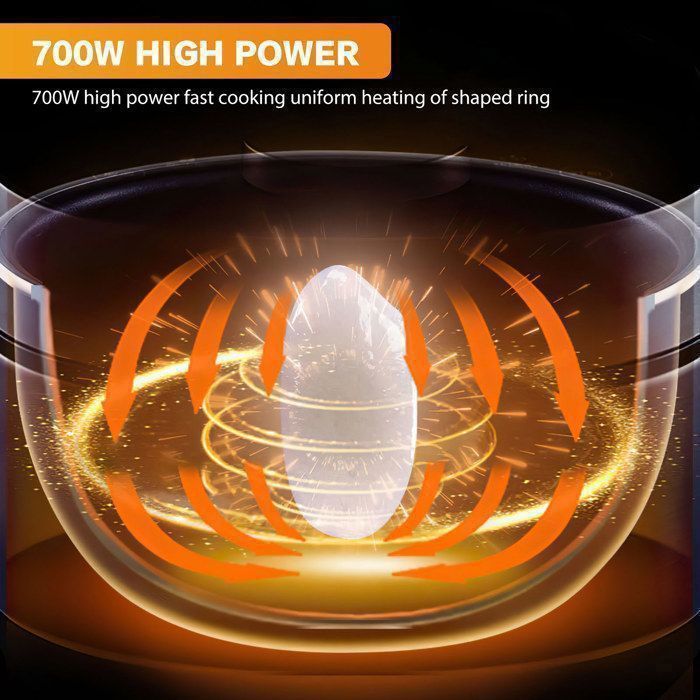 Olla arrocera eléctrica multifunción de 700 W y 5 L con 10 programas, función para mantener caliente y temporizador.