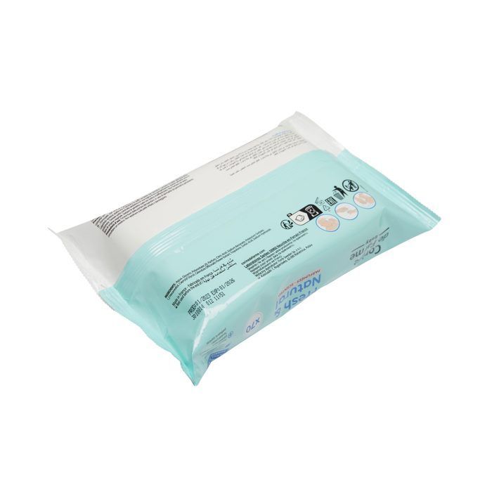 Lingettes change Fresh&Natural x70 Fibre d'origine végétale capot refermable