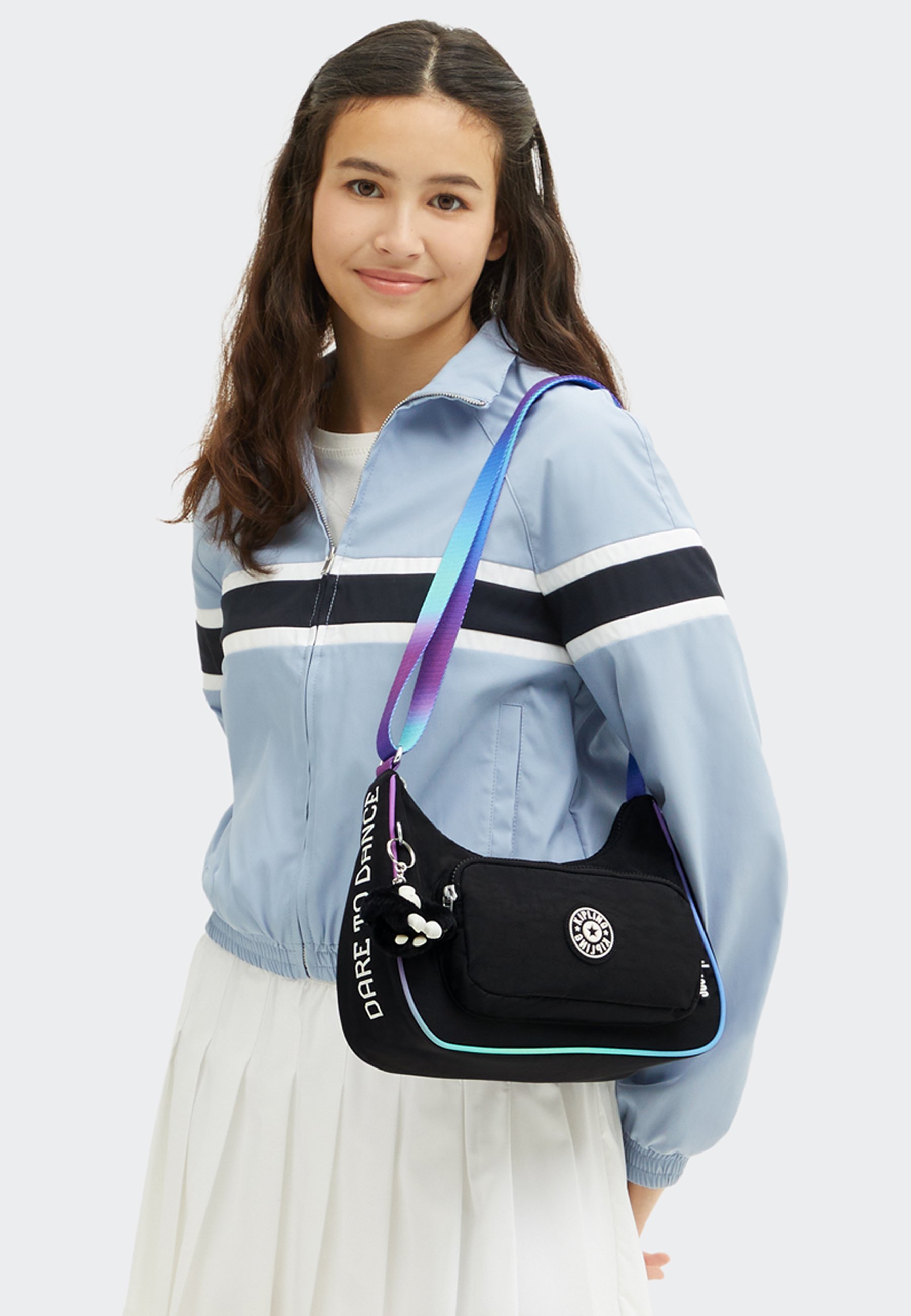 Kipling LEKSIE JD+ - Torba čez telo - plesno črna