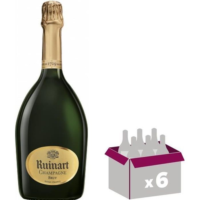 Champagne Ruinart R de Ruinart Brut - 75 cl x6