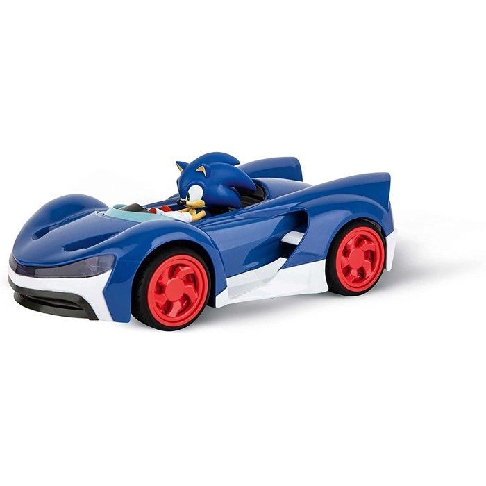 Coche de carreras eléctrico RC para principiantes - CARRERA - Team Sonic - Sonic 1:18 - Azul - Interior