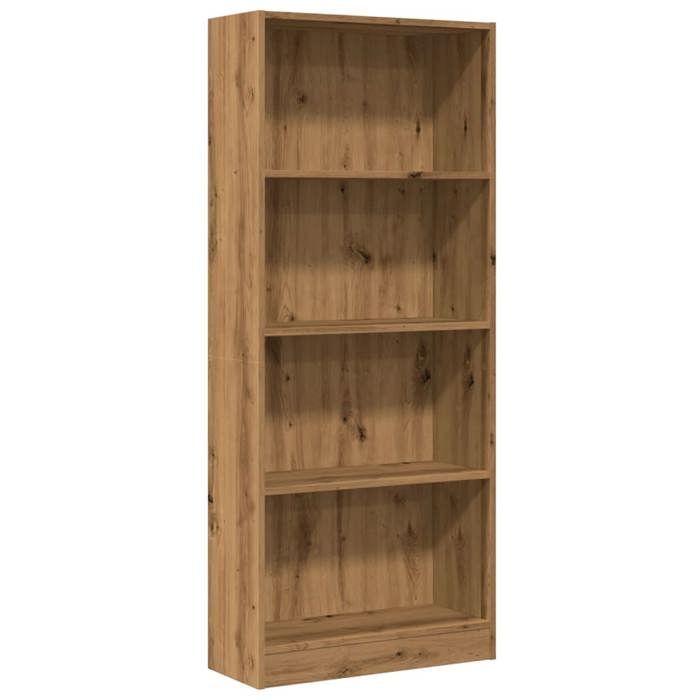 vidaXL Bibliothèque chêne artisanal 60x24x143 cm bois d'ingénierie, étagère à livres, porte-livres, support à livres, 857820