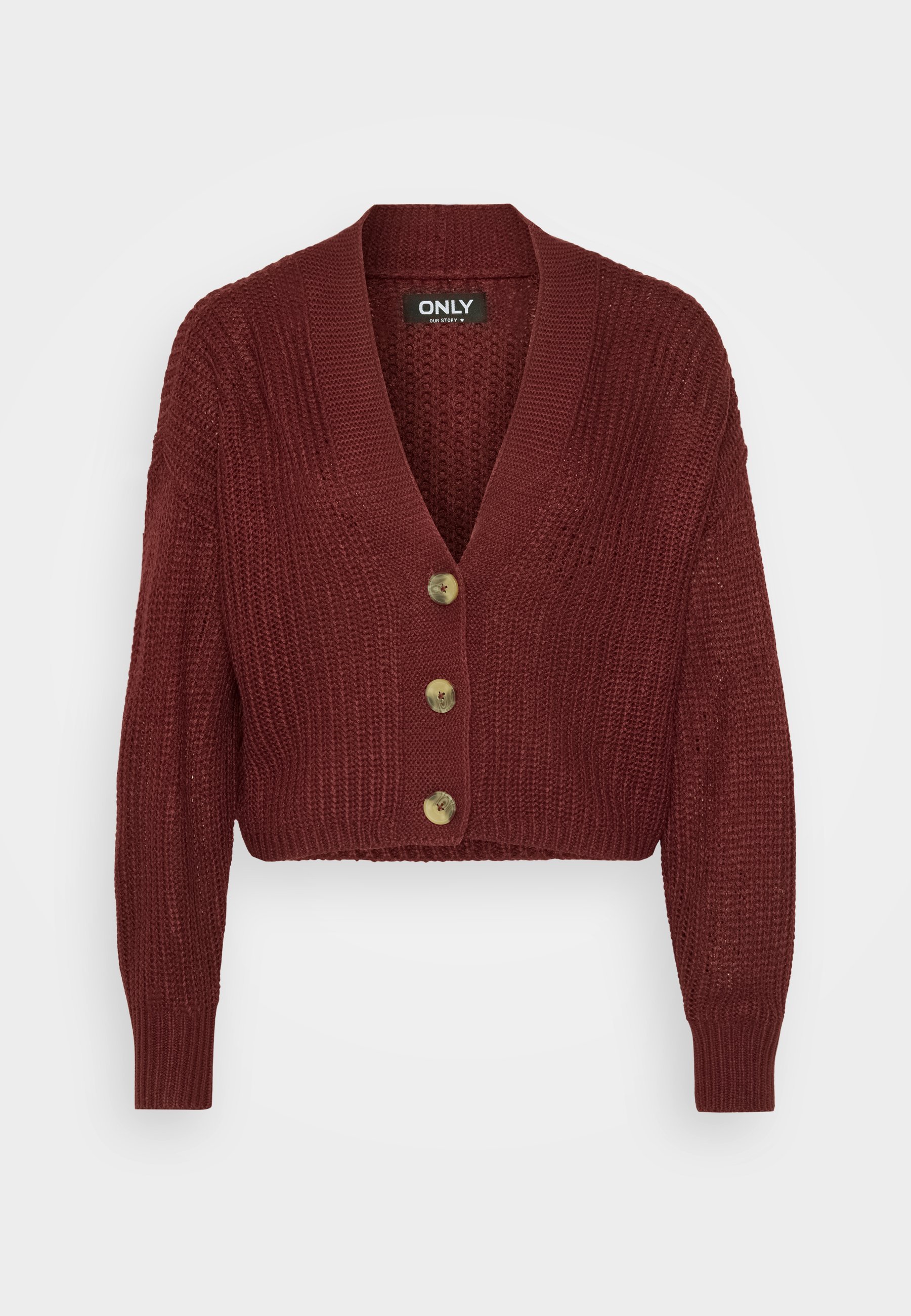 ONLY Petite ONLCAROL NICE CARDIGAN - Kardigan - cabernet