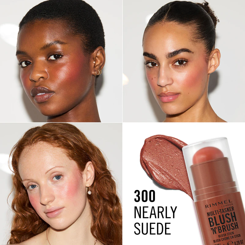 Blush em bastão Rimmel Multi-Tasker Blush'N'brush com pincel