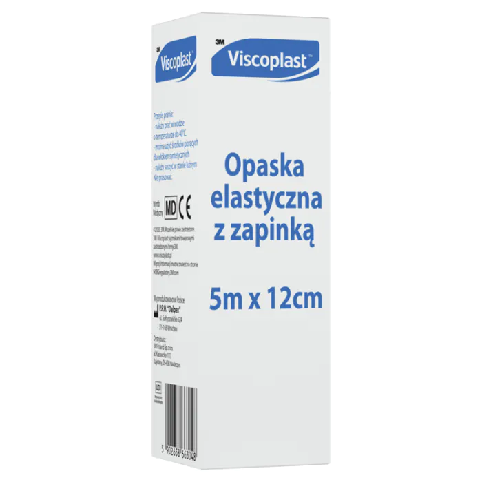 Viscoplast, Opaska elastyczna z zapinką, 5x0,12m