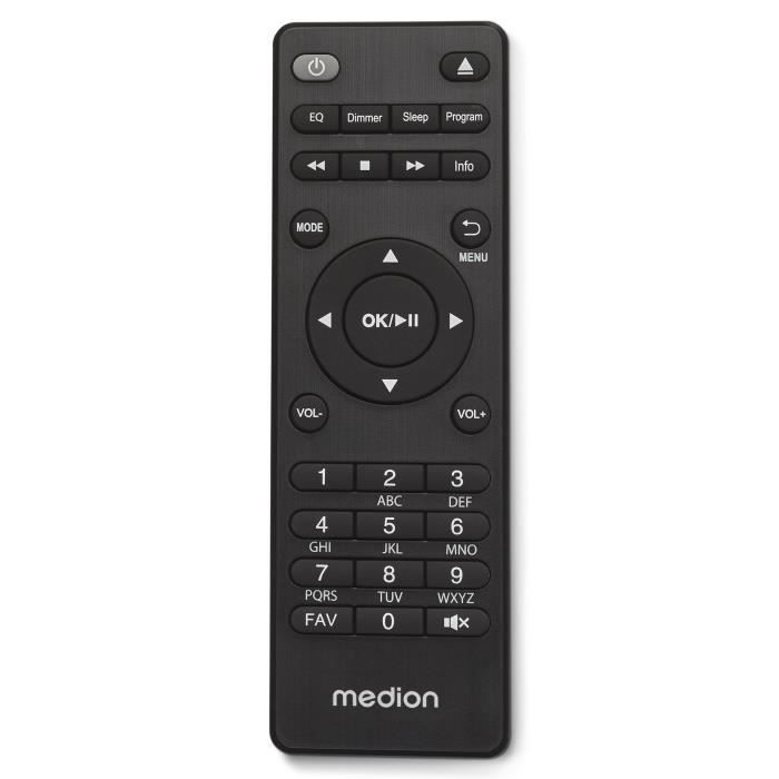 Mini HiFi-systeem - MEDION - DAB/FM internetradio - cd-speler - 2x150W - Zwart