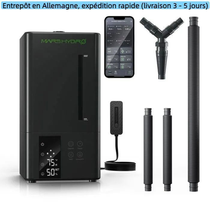 Humidificateur Ultrasonique à Brouillard Froid de 6L Mars Hydro avec Contrôle Smart APP via iControl 2