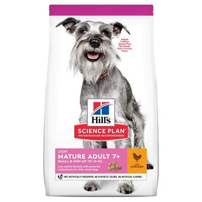 Hill's Science Plan Mature Adult 7+ Light Small & Mini z kurczakiem