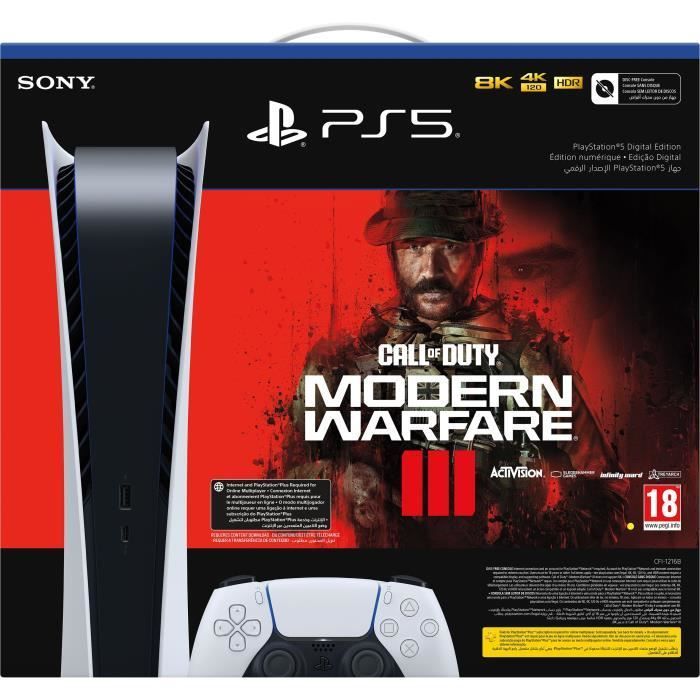 PlayStation 5 Console - Digital Edition + Call of Duty : Modern Warfare III